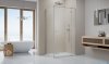 Radaway Essenza Kdj Brushed Nickel kabina 80x110cm prawa szczotkowany nikiel 1385043-91-01R/1384053-01-01